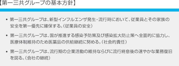 第一三共グループの基本方針
